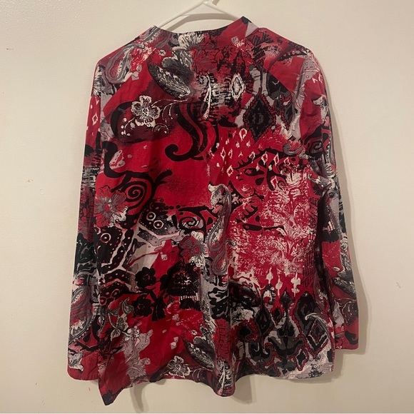 Chicos vibrant colorful button down top - Picture 3 of 14